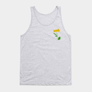 Dainty Yellow Flower Tank Top